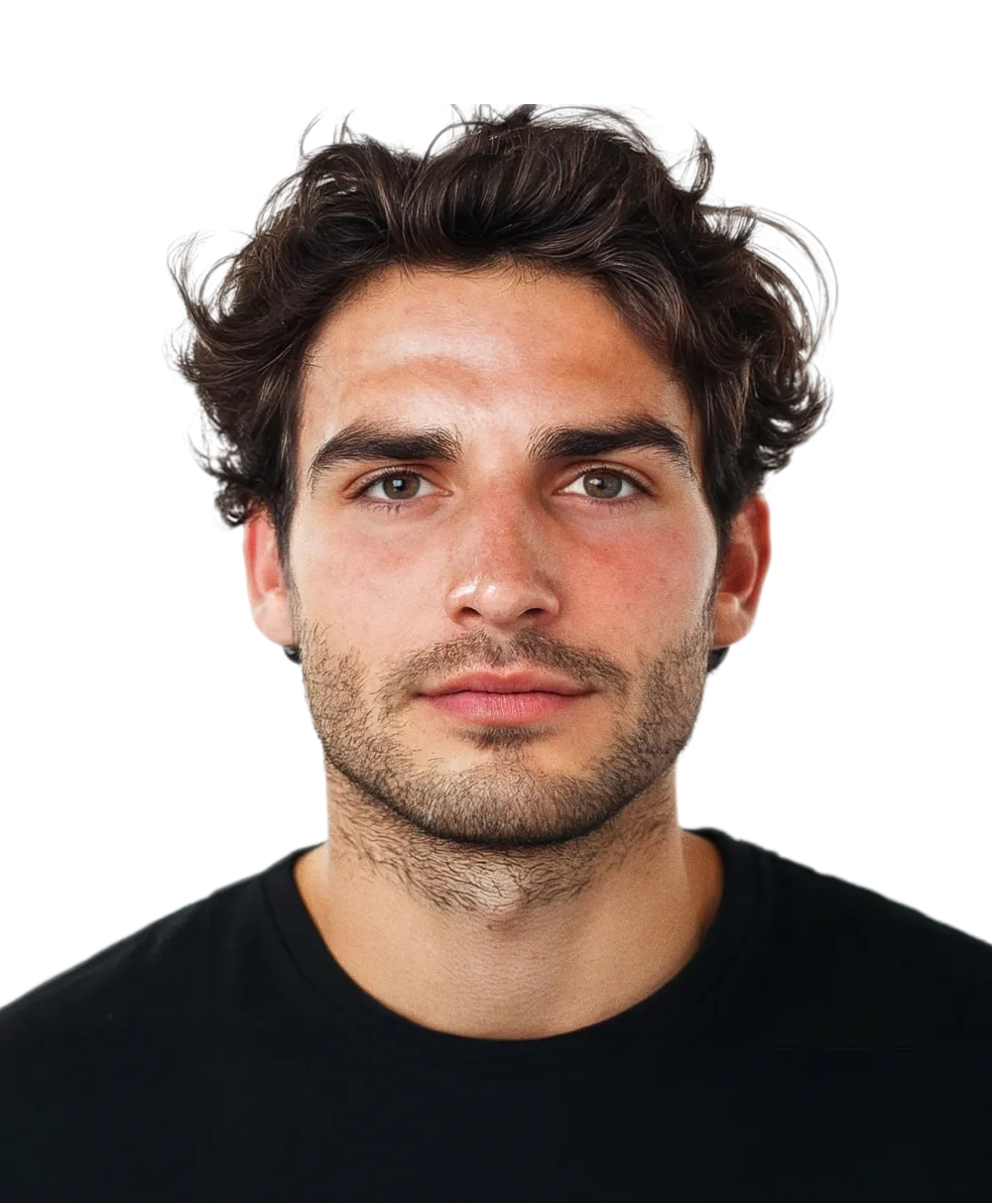 Man transformation after