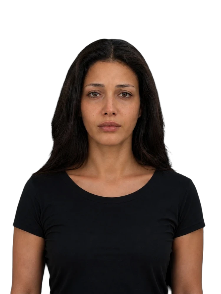 Woman transformation before